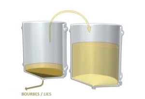 Seconde étape de la vinification d'un vin blanc